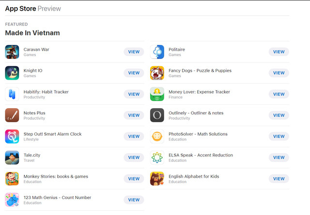 Loạt ứng dụng "Made in Vietnam" gây bất ngờ khi xuất hiện trên cửa hàng App Store.