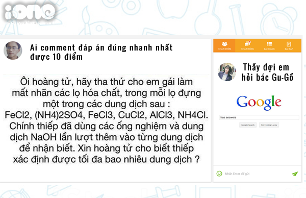 Nhờ Google, kiếm điểm tốt chưa bao giờ dễ đến thế. Nhờ Google, kiếm điểm tốt chưa bao giờ dễ đến thế.