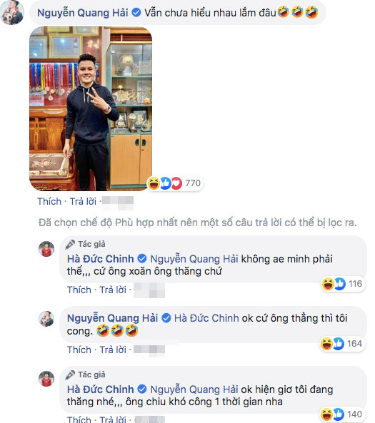 Các cầu thủ chỉ đang đùa nhau thôi mà.