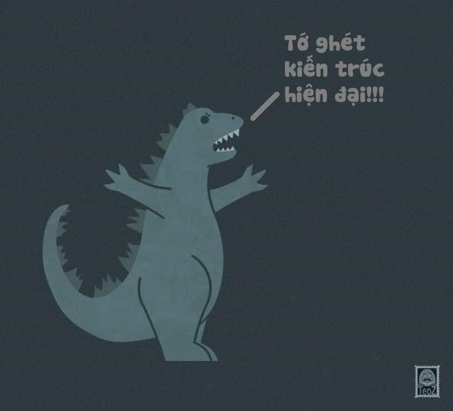 Chỉ là bộ dáng to lớn của bạn ấy sẽ rất khó di chuyển giữa những tòa nhà chọc trời như ngày nay thôi mà!