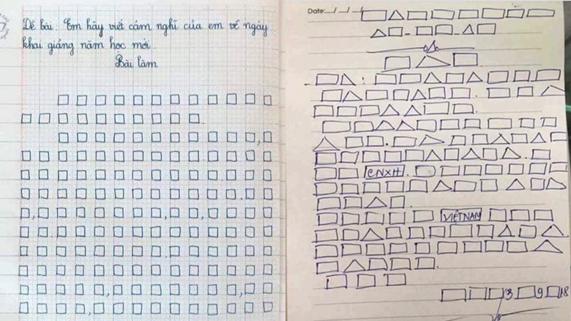 Với những bài văn hay bản kiểm điểm như thế này, giáo viên chỉ có thể biết đươc các bạn ấy viết bao nhiêu tiếng thôi!