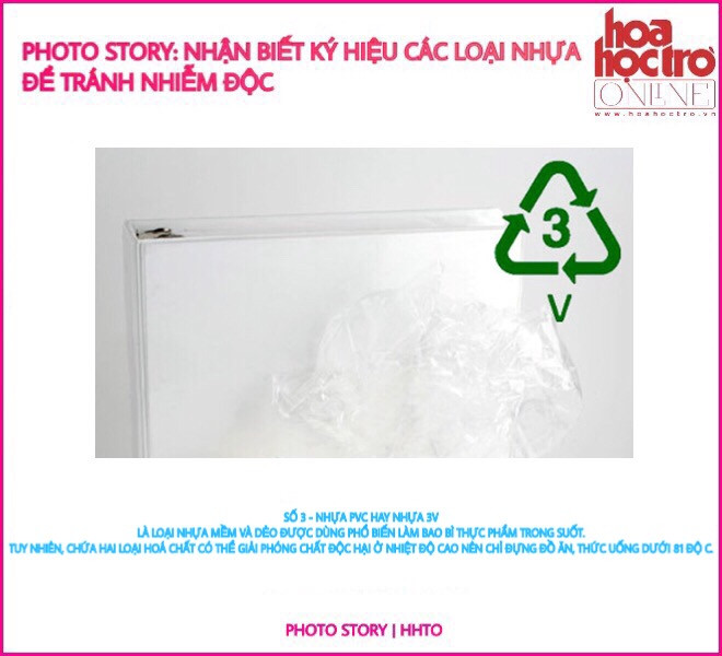 Số 3 - Nhựa PVC hay nhựa 3V