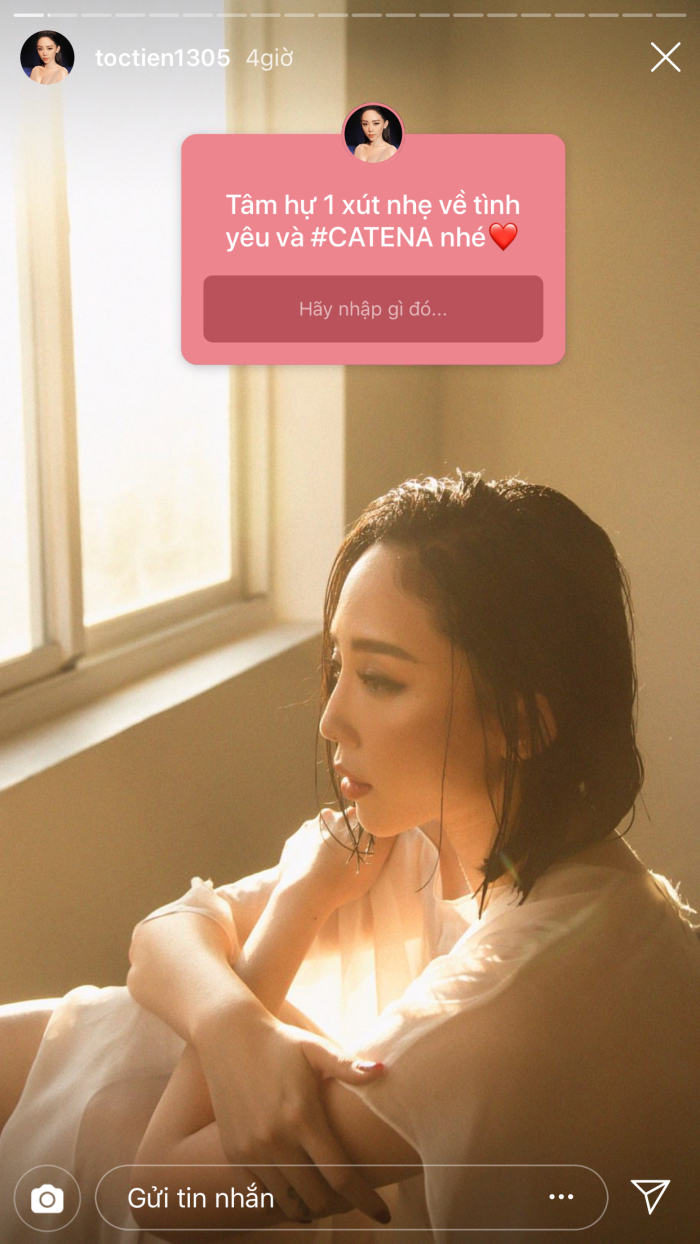 Dù bận "bù đầu" với những dự án mới, chạy show "xuyên lục địa" nhưng Tóc Tiên vẫn dành thời gian trả lời những thắc mắc, tâm sự của fan.