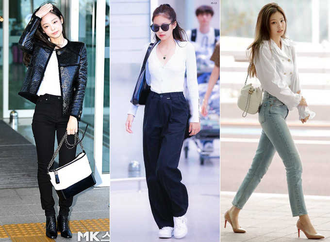 Sân bay luôn là sàn diễn thời trang của các idol, nơi họ tỏa sáng với những set đồ tôn dáng, hợp mốt, mang đậm phong cách cá nhân. Và Jennie chưa bao giờ khiến khán giả thất vọng khi luôn diện trang phục đơn giản mà tinh tế.