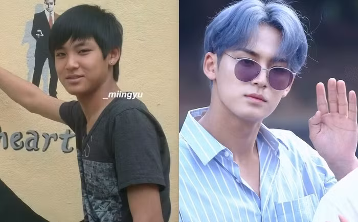 Có lẽ chính Mingyu (Seventeen) cũng không nhận ra chính mình khi xem lại hình ngày nhỏ ấy chứ.