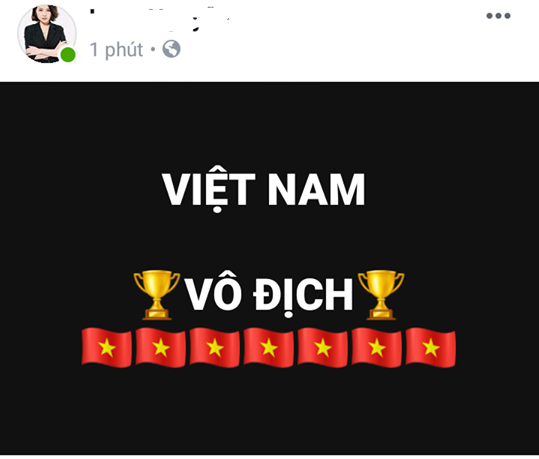 Khẩu hiệu ngắn gọn nhưng tràn đầy tự hào và cảm xúc.