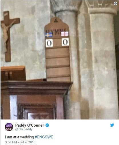 Bảng tỉ số đặc biệt trong nhà thờ.