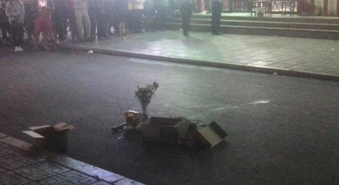 Vị trí bé sơ sinh rơi xuống. ẢNH: TRẦN CƯỜNG.