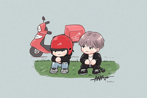 Cậu nhân viên giao hàng Min Yoon Gi ngày ấy hẳn không thể hình dung nhiều năm sau sẽ thành idol Suga nổi tiếng.