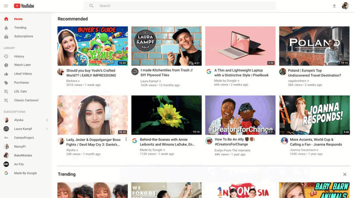 YouTube sẽ khai tử giao diện cũ vào tháng tới. (Ảnh: Shutterstock)