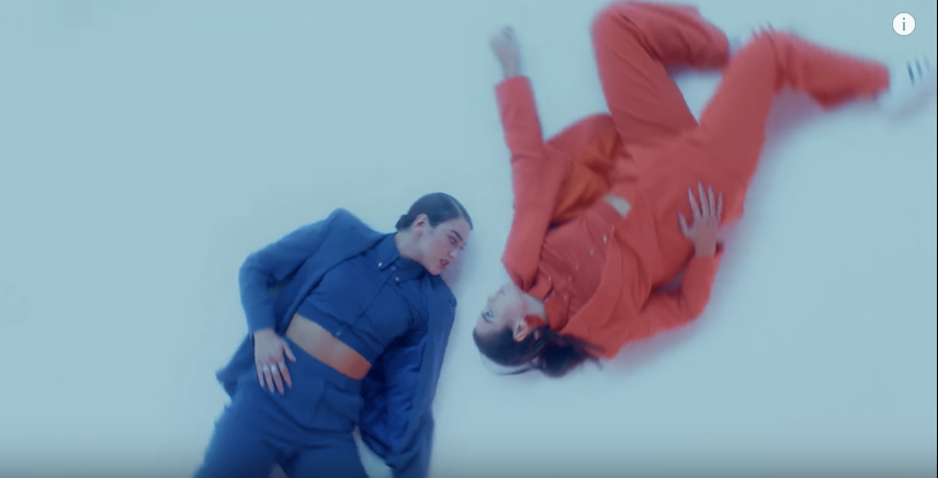 Sự tương phản về màu sắc lẫn hình ảnh như muốn diễn tả về nội tâm và vẻ bề ngoài của Dua Lipa