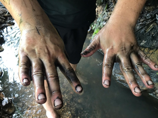 Ngày 14/10, Công ty cổ phần đầu tư nước sạch sông Đà cho biết, đang sử dụng phao, gối hút dầu chuyên dụng trên kênh dẫn nước hồ Đầm Bài.