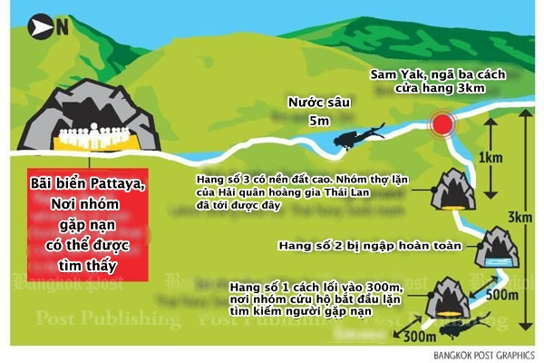 Tham Luang là một quần thể hang động nổi tiếng ở Thái Lan trải dài 10 km. Khu vực này gồm nhiều hang động với chiều cao và độ sâu khác nhau. Nhóm 13 người bị nạn được cho là đang chờ được giải cứu ở khu vực 