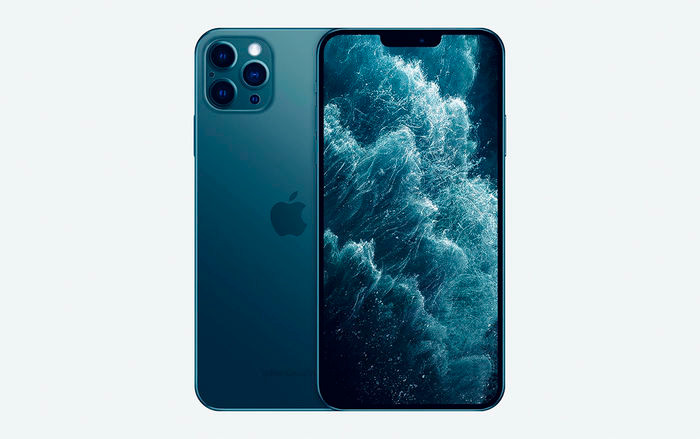 Màu sắc xanh đại dương đêm Ben Geskin chế tạo dựa trên màu sắc xanh màn đêm của iPhone 11 Pro và Pro Max. (Ảnh: Ben Geskin)