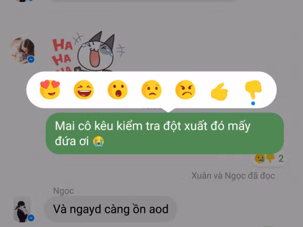 Thành viên trong group chat có thể 