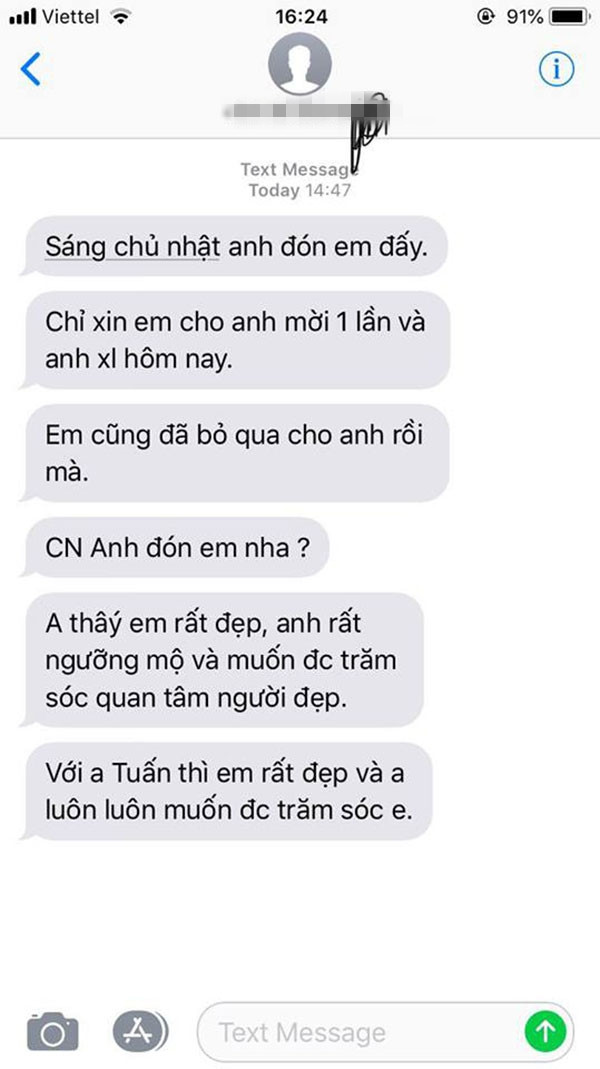Tài xế liên tục gọi điện, nhắn tin làm phiền.