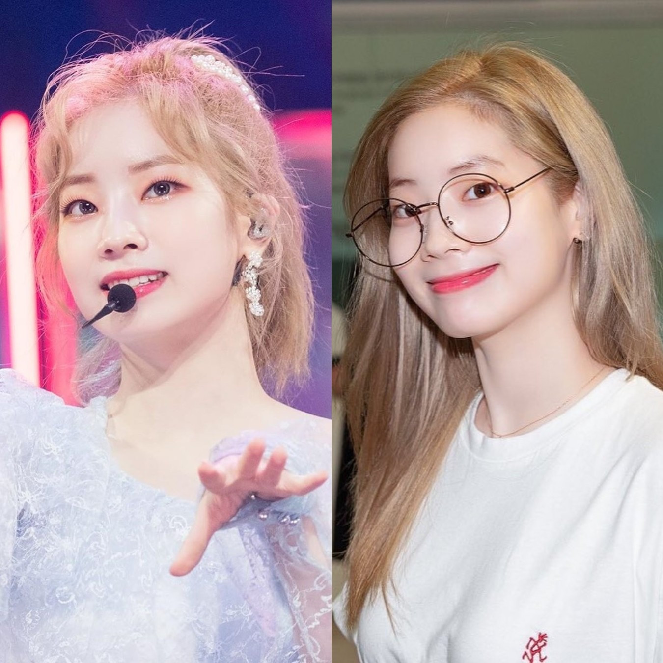 Dahyun (TWICE)trong cả 2 phong cách đều thừa xinh xắn làm fan mê mệt.
