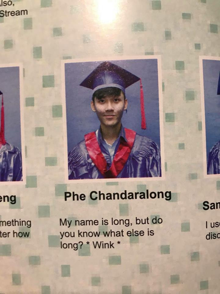 "Tên em dài nhưng có ai biết còn thứ gì khác dài hơn cả tên em không?".