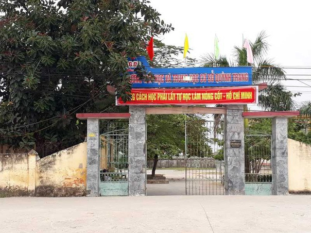 Trường Tiểu học và Trung học cơ sở Quỳnh Trang nơi thầy Q. công tác.