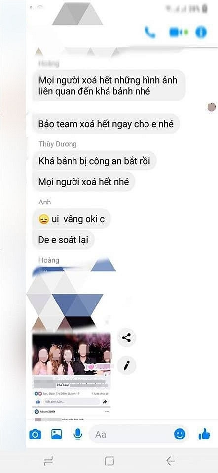Nội dung đoạn tin nhắn trong một nhóm được cho là nhóm bạn của Ngô Bá Khá được chụp lại và lan truyền đi nhanh chóng. Nội dung đoạn tin nhắn trong một nhóm được cho là nhóm bạn của Ngô Bá Khá được chụp lại và lan truyền đi nhanh chóng.