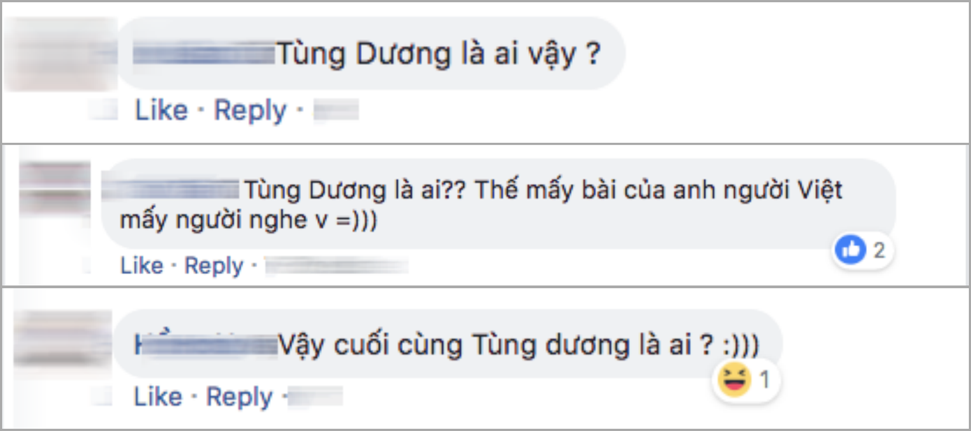"Anh nói đi, anh là ai?" chính là câu hỏi được nhiều người đặt ra khi thấy bình luận của Tùng Dương.