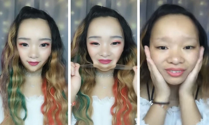 Những phương pháp làm đẹp được con gái Trung mê nhất gần đây là kem nền thật trắng, sáp nặn đắp mũi để giúp sống mũi trông cao hơn và băng dính trong suốt để giúp gương mặt "ngấn mỡ" trở nên thon gọn.