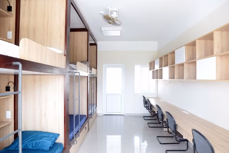 Khu KTX “đẳng cấp 5 sao” này được thiết kế và trang thiết bị nội thất hiện đại, đạt chuẩn quốc tế.