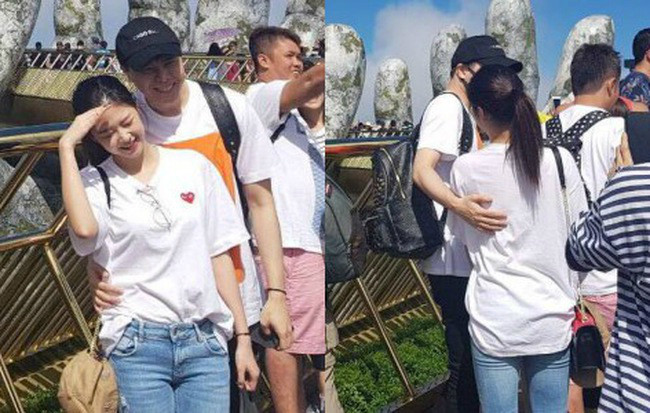 Khoảnh khắc thân mật của cả hai tại Đà Nẵng bị lộ ra vào năm ngoái.