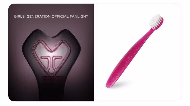 Vì thế mà SM Ent nên bán kèm bàn chải để làm sạch lightstick hàng ngày