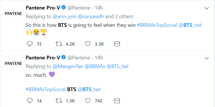 Còn Pantene sau đó đã vote rất chính xác.