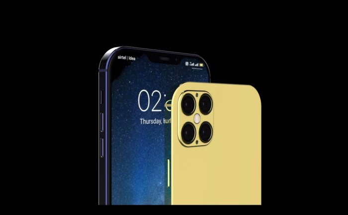 Đầu tiên là về thiết kế màn hình, chiếc iPhone 12 trong bản concept vẫn còn “tai thỏ” nhưng đã được thu gọn lại.