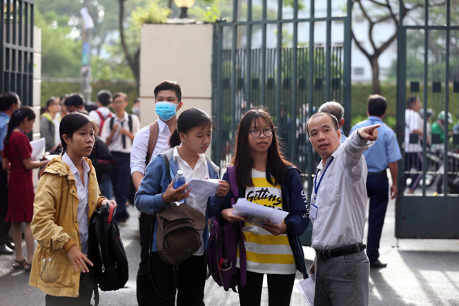 Thí sinh tham gia kỳ thi đánh giá năng lực tại ĐH Quốc gia TP.HCM năm 2018. ẢNH: ĐÀO NGỌC THẠCH.