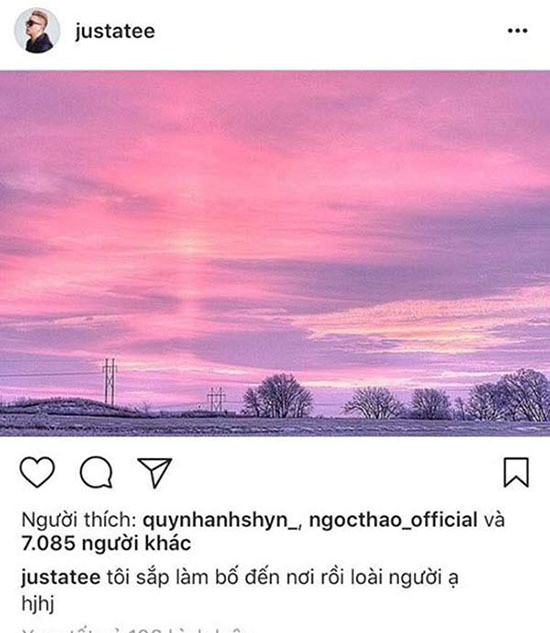 JustaTee vui mừng chia sẻ sắp được lên chức.