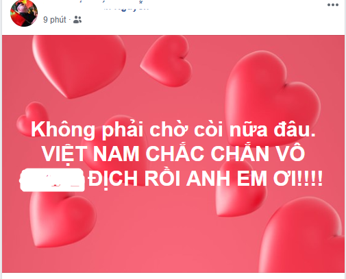 Niềm tin, niềm hy vọng người hâm mộ đặt vào các cầu thủ đã được đền đáp.