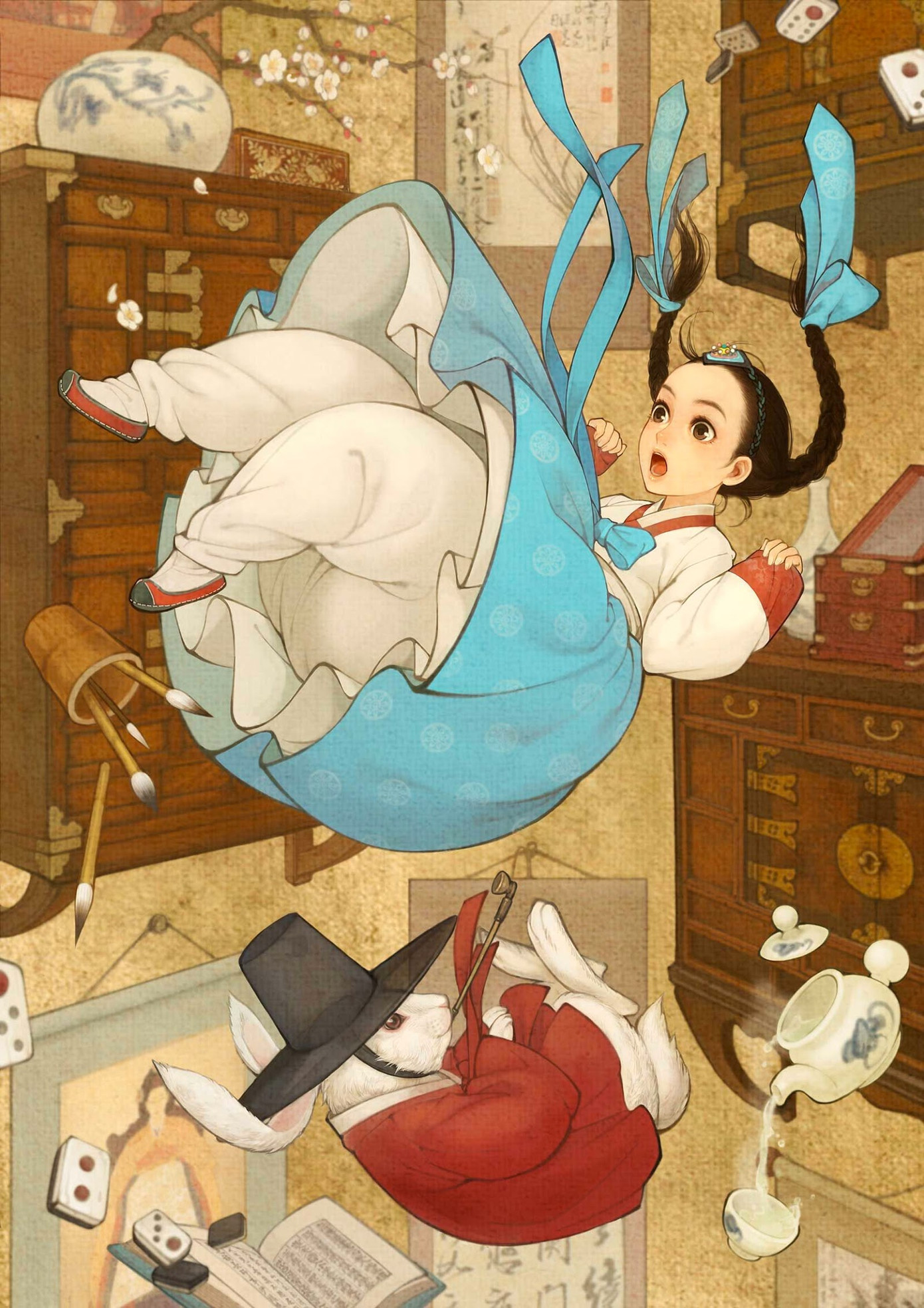 Alice khi bị rơi xuống hang thỏ, lọt vào xứ sở thần tiên sẽ đáng yêu vô đối như thế này đây.