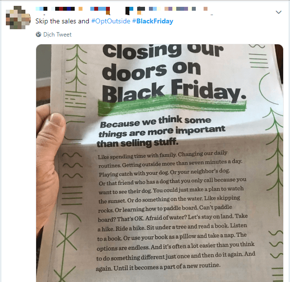 Đóng cửa vào ngày "bạn Sáu" Black Friday ghé thăm vì còn nhiều điều quan trọng hơn "săn sale". Thương "bạn Sáu"!