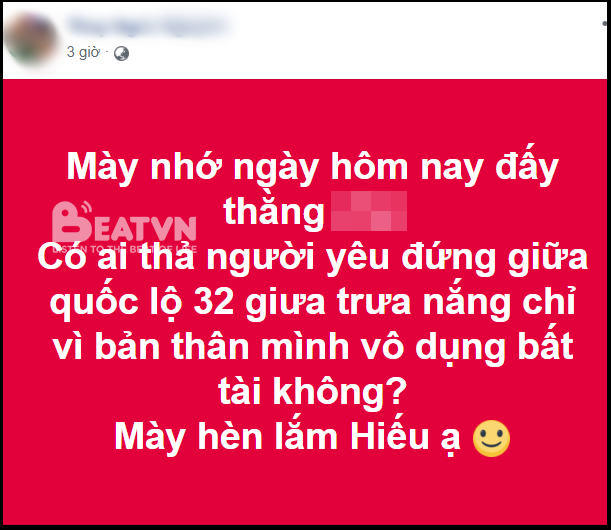 Cùng với status chửi người yêu ngay sau chuyến đi chơi nhân dịp nghỉ lễ.