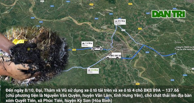 Nhóm nghi can khai mua dầu thải của Công ty Cổ phần gốm sứ Thanh Hà rồi đổ trộm gây ô nhiễm nước nguồn của nhà máy nước sạch sông Đà.