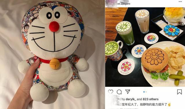 Cùng một thời điểm, cả hai đều chụp những hình ảnh có liên quan tới Nhật Bản. Hoàng Tử Thao khoe hình chụp mèo máy Doraemon còn Kim Min Hyun chụp ảnh những bông hoa Mặt Trời.