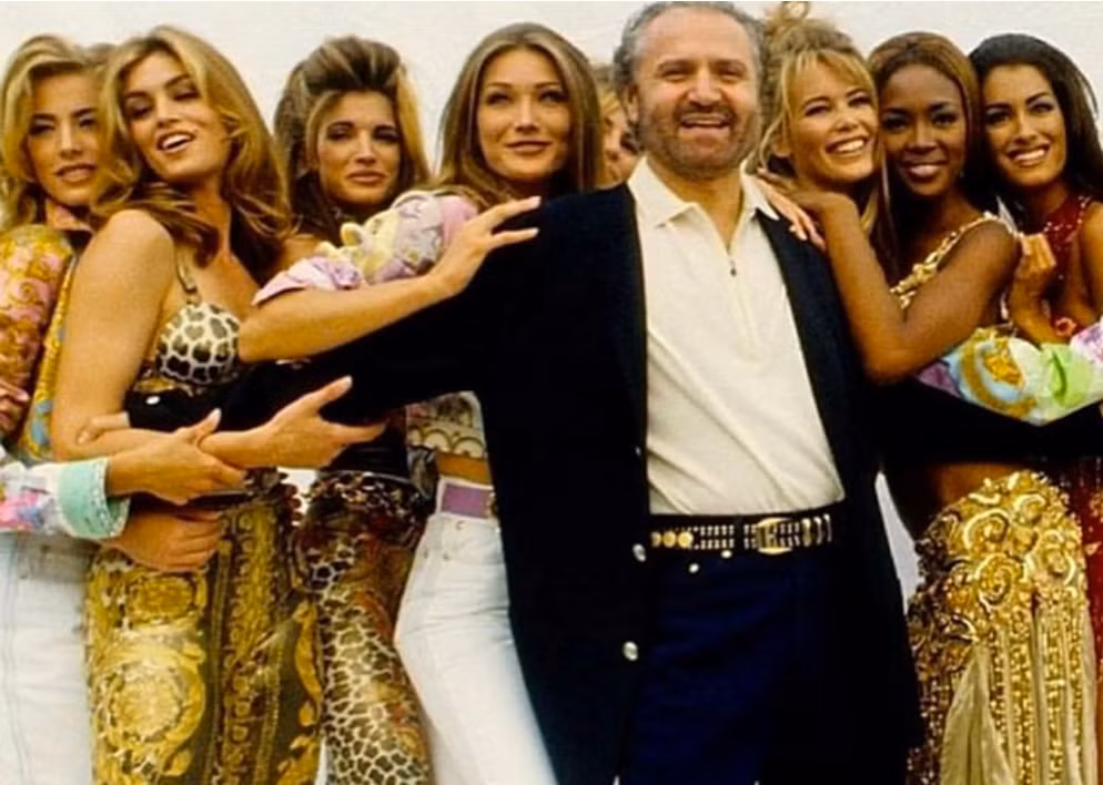 Gianni Versace và các người mẫu