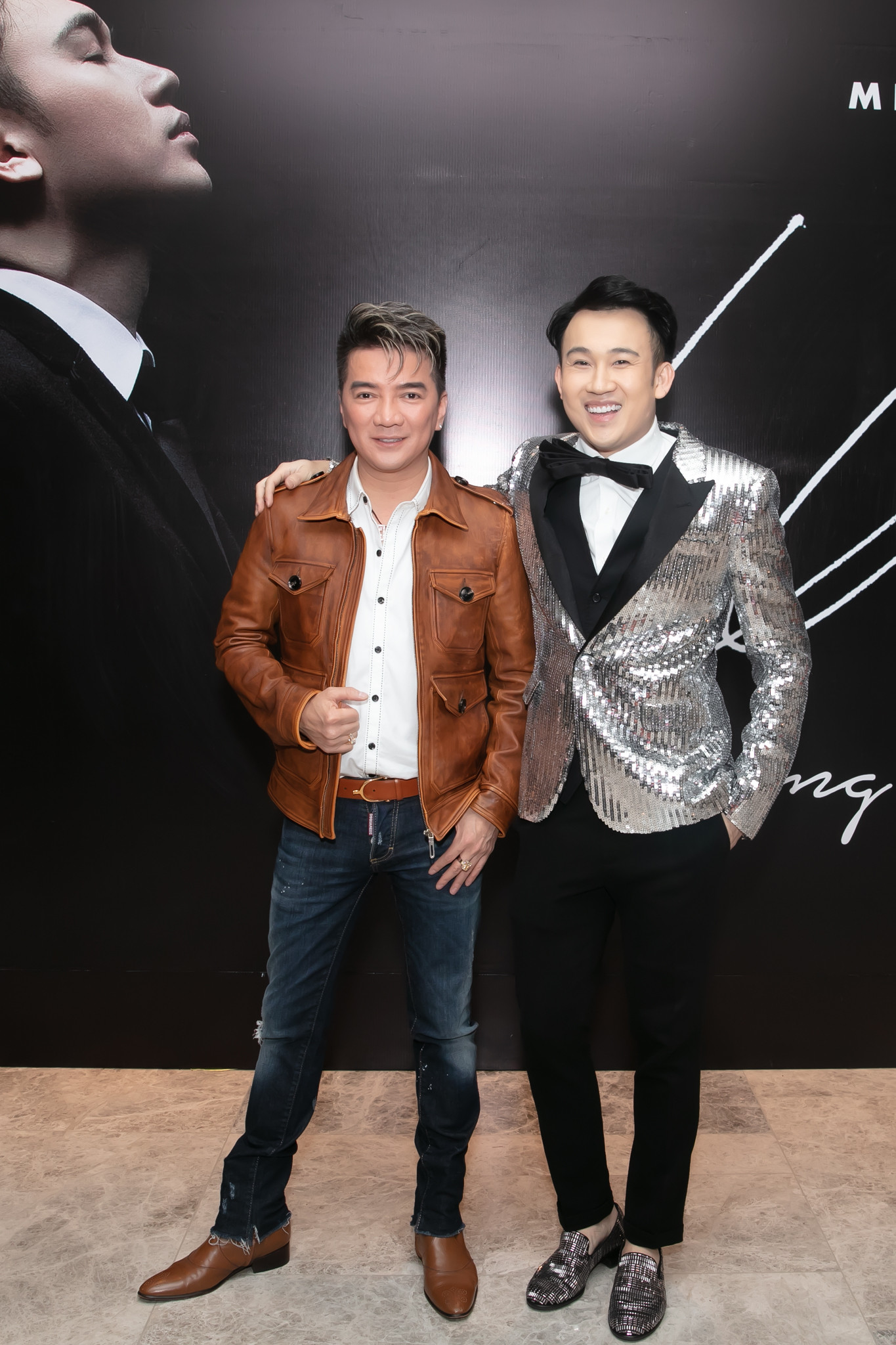 Ca sĩ Đàm Vĩnh Hưng đến chúc mừng đàn em.