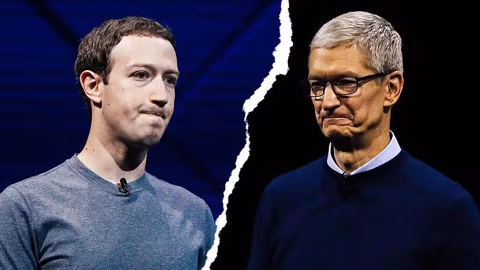 Mark Zuckerberg và Tim Cook có nhiều “xích mích” với nhau xung quanh vấn đề bảo mật người dùng.