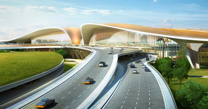 Phối cảnh sân ga lớn nhất thế giới do ADP Ingenierie và Zaha Hadid Architects thực hiện. (Ảnh: Handout) Phối cảnh sân ga lớn nhất thế giới do ADP Ingenierie và Zaha Hadid Architects thực hiện. (Ảnh: Handout)