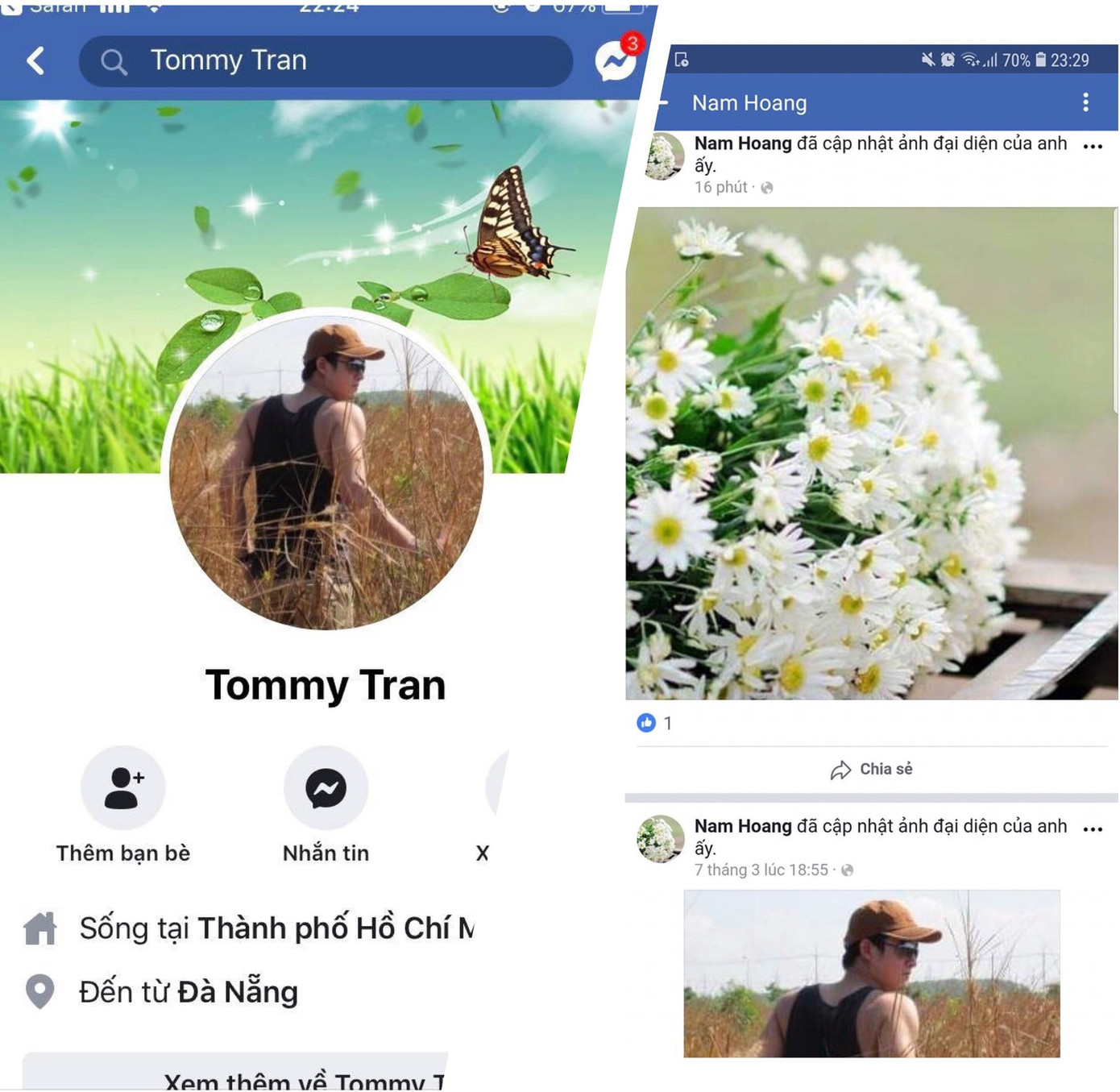 Điều đáng nói ở đây, ngay sau khi chiến thắng, người chơi này đã có động thái đổi tên cũng như avatar Facebook.