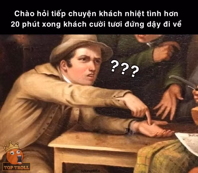 Không ít người kể lại hoàn cảnh đáng tủi thân khi khách đến nhà ngồi chơi lâu nhưng mãi không thấy mừng tuổi, khách phát lì xì mọi người nhưng bỏ sót mình. Ảnh: Top troll.