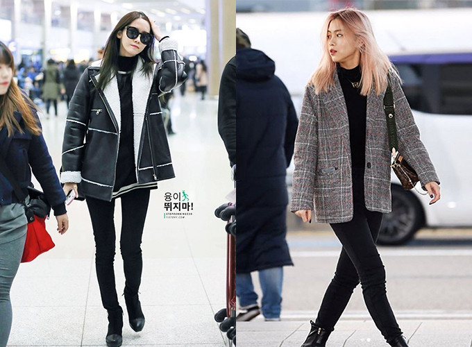 Ngoài Rosé, nhiều idol Hàn khác như Yoona, Ryu Jin cũng bị tố cáo chân cong vì mê kiểu quần đã lỗi mốt này.