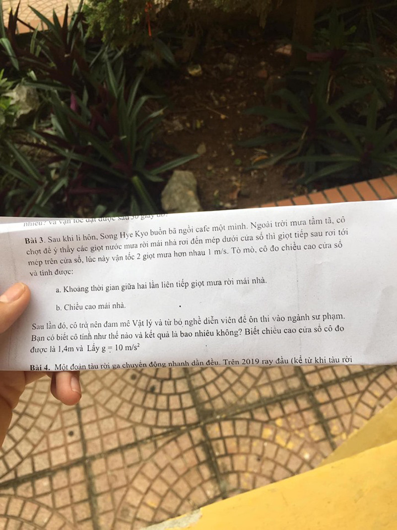 Đề thi khiến người xem cười &quot;té ghế&quot;.