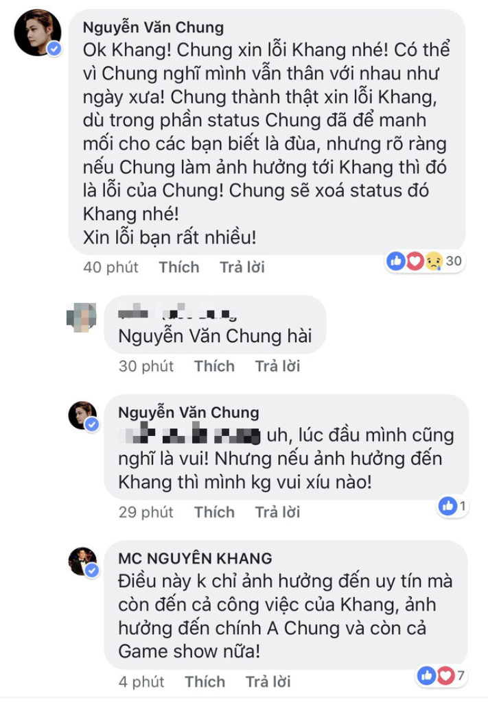 Nhạc sĩ Nguyễn Văn Chung gửi lời xin lỗi phía bên dưới bài đăng. Nhạc sĩ Nguyễn Văn Chung gửi lời xin lỗi phía bên dưới bài đăng.