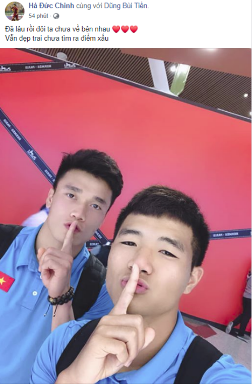 Các tuyển thủ Việt Nam đều tỏ ra rất hài hước trên trang cá nhân.