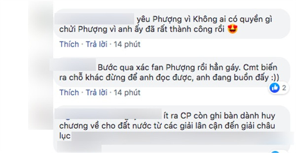 Nhiều cổ động viên vào Facebook của Công Phượng để an ủi. Nhiều cổ động viên vào Facebook của Công Phượng để an ủi.